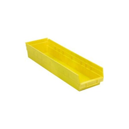 Quantum Storage Systems Nesting Storage Shelf Bin, Yellow, 6 PK QSB106YL